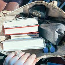Shelby Devon On Instagram Bag Level Professional Bookworm I M Forever Overstuffing My Bag With Books Today I H Professional Bookworm My Bags Book Worms