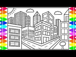 How To Draw A City For Kids City Drawing For Kids City Coloring Pages For Kids Youtube City Drawing Drawing For Kids Coloring Pages For Kids You are certain to find the perfect drawing project, no matter your skill. city coloring pages for kids