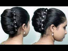 New Party Wear Bun Hairstyles French Bun French Roll French Twist Updo Cute Hair Style Girl Youtube Bun Hairstyles Roll Hairstyle Braided Bun Hairstyles