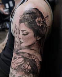 Burning Giraffe Tattoos