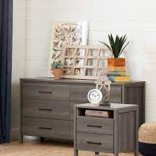 Dresser' 3 drawers, various sizes, white color. Gravity 6 Drawer Double Dresser And Nightstand Set Chest Master Bedroom Furniture Products South Shore Furniture Us Furniture For Sale Designed And Manufactured In North America