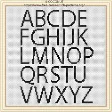 Maybe you would like to learn more about one of these? Alphabet 1 Free And Easy Printable Cross Stitch Pattern Free Cross Stitch Pattern