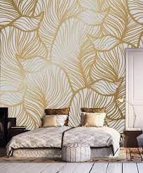 leaf wallpaper print painting home decor wall decal removable peel and stick wallpaper wall decor sticker clipart art print boho retro thuisdecoratie aziatisch huis decor wanddecor
