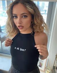 Jade thirlwall says paul hollywood's blue eyes left. Skinnydip X Jade Thirlwall Schmal Geschnittenes Geripptes Tragershirt Mit U Ok Hun Schriftzug Asos