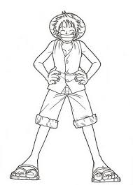 Monkey D Luffy One Piece Coloring Pages One Piece Anime One Piece Hoạt Hinh