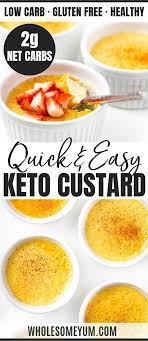 Easy Low Carb Keto Custard Recipe Wholesome Yum
