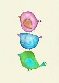 Pajaritos Arte Impresionista Arte Para Guarderia Produccion Artistica