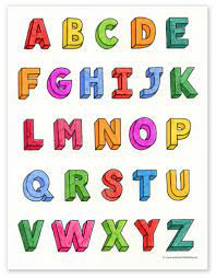 How To Draw 3D Letters Tutorial Video And A 3D Letters Coloring Page