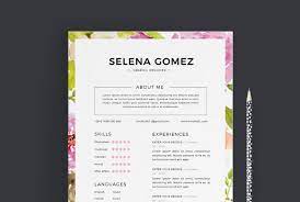 Graphic designer cover letter samples & examples. Elegant Floral Cv And Cover Letter Template By Emaholic Templates Thehungryjpeg Com