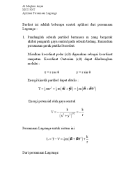 • karena sistem persamaan lanjar yang diperoleh ada kemungkinan berkondisi buruk, terutama untuk derajat polinom yang semakin tinggi. Soal