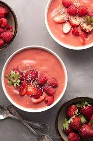 Red Berry Rooibos Smoothie Bowl Recipe Smoothie Bowl Recipe Food Smoothie Bowl