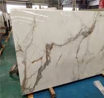 China Calacatta White/Calacatta Gold Nano Glass Slab ...