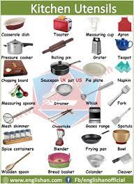 Kitchen Utensils Vocabulary List With Urdu And Hindi Meanings In 2021 English Vocabulary Words Learn English Words Learn English