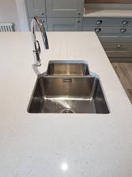 With over 100 different quartz worktops options available there will be the perfect solid surface for. 30mm White Starlight Quartz Worktops Island And Upstands