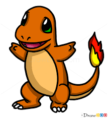 How To Draw Charmander Pokemons Pokemon Painting Rock Painting Patterns Easy Cartoon Drawings