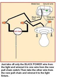 Position light switch with the airgap (small tab at the. Installing Inline Pull Chains