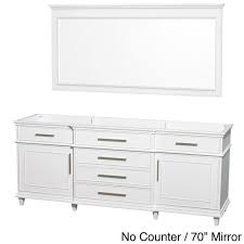 All of our bathroom vanities state backsplashes not included. Wyndham Collection Berkeley White 80 Inch Double Bathroom Vanity Overstock 8754991