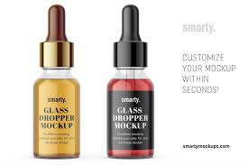 Glass Dropper Bottle Mockup Glass Dropper Bottles Bottle Mockup Dropper Bottles