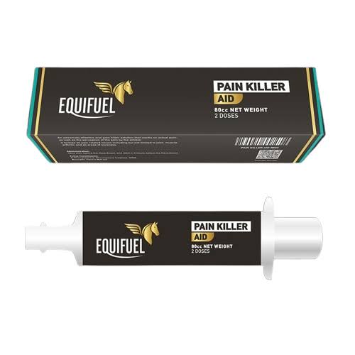 Equifuel Pain Killer Aid (80cc Dial-A-Dose Oral Syringe) Equine Analgesic Paste, AI generated