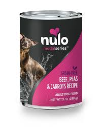 With 80% of proteins coming from for pregnant or nursing dogs: Nulo Freestyle Beef Peas Carrot Recipe Grain Free Canned Dog Food 13 Oz Pure Market
