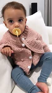 BABY GIRL GIFT Pink Baby Cardigan/baby Sweater Button up Baby Sweater Baby  Girl Sweater
