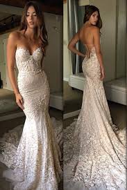 White Wedding Dress Strapless Bridal Dress Mermaid Wedding Dress Lace White Wedding Dress Mermaid Trumpet Wedding Dresses Lace Mermaid Wedding Dress Sweetheart Wedding Dress
