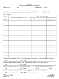 Here's a template for a trial binder that will help take some stress out of that trial prep emergency. Template For Trial Exhibit 1 16 Pre Trial And Trial Notebook Youtube Trial Exhibit List Template Is A Trial Exhibit List Sample That That Give Information On Document Style