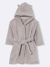 Hommes, femmes, filles ou garçons, faites votre choix ! Robe De Chambre Enfant Polaire Chat Gris Maison