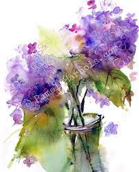 Hydrangea Art Art Print Hydrangeas Watercolor Print Wall Etsy Hydrangeas Art Hydrangea Painting Flower Art