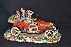 Large Capodimonte Figures In Car Jun 30 2012 Echoes Antiques Auction Gallery Inc In Ny Antique Auctions Antiques Porcelain Figurines