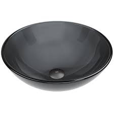 vigo sheer black glass vessel bathroom