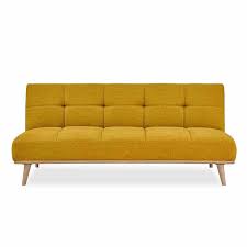 |➨ profitez des meilleures offres de banquettes canapés. Banquette Clic Clac Scandinave 3 Places Jaune Jessy Dip