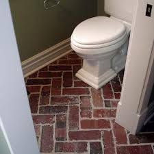 Herringbone Red Brick Flooring Google Search Eclectic Bathroom Brick Flooring Traditional Bathroom