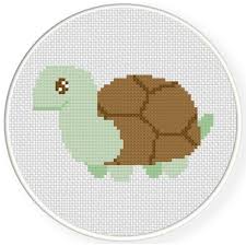 Stitching patterns are ideal for cards, gift tags, samplers or christmas stockings. Cute Turtle Cross Stitch Pattern Daily Cross Stitch