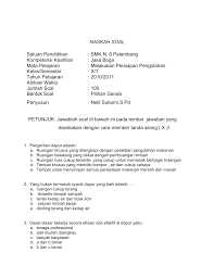 Naskah Soal Smk Negeri 6 Palembang