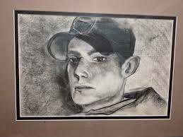 Charcoal drawing for late brother