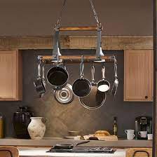 Kichler 34821 Barrington 3 Light Kitchen Island Light Lighted Pot Racks Deep Discount Lighting Recessed Lighting Trim Pot Rack Industrial Interiors