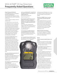 Correct use the altair 4x multigas detector is for use by trained and qualified personnel. 0802 99 Mc Altair 2x Manualzz