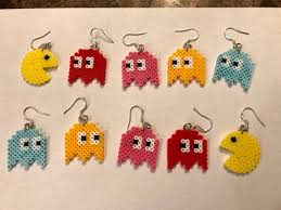Maybe you would like to learn more about one of these? Set Of Five Mini Perler Bead Pac Man Earrings Etsy