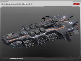 Spaceship Battleship Valkyrie 3d Asset Cgtrader Star Citizen Capital Ship Battleship