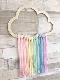 Pastel Rainbow Cloud Nursery Decoration Pastel Nursery Decor Cloud Theme Nursery Girls Bedroom Decor Cloud Decor Nursery Wall Decor In 2021 Rainbow Room Decor Cloud Nursery Decor Cloud Decor
