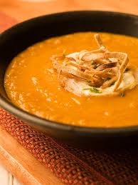 Southwestern Sweet Potato Soup Omit Sour Cream For Dairy Free By Chef Michael Smith Love Sweet Potato Soup Sweet Potato Soup Recipes Sweet Potato Recipes