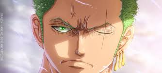 Robin demande à zoro de bloquer pica, car ils doivent se rendre au champ de fleurs et zoro blesse pica avec sa technique à 3 sabre : Zoro Roronoa Hd Wallpaper Background Image 2384x1080