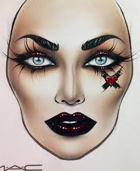 Pin By Madeline Kay On Halloween Makeup Makeup Face Charts