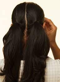 We Re Digging This Grown Up Pigtails Style Pigtail Hairstyles Aesthetic Hair Long Hair Styles