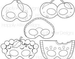 Vegetable Printable Coloring Masks Carrot Mask Broccoli Etsy Printable Coloring Masks Coloring Mask Fruit Costumes