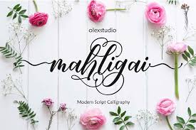 Mahligai a beautiful modern calligraphy handwritten font with an irregular baseline and a elegant look. Download Mahligai Script Font Fontsme Com