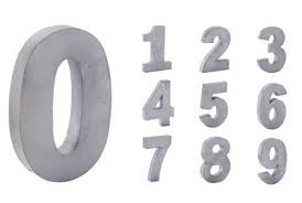 Chiffre Zinc Grand Modele Decoration Maison Decoration Naturelle Lettre Deco