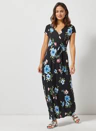 Dp Petite Black Floral Print Maxi Dress Printed Maxi Dress Floral Print Maxi Dress Floral Print Maxi