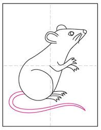 This drawing is quite complicated. How To Draw A Mouse Art Projects For Kids